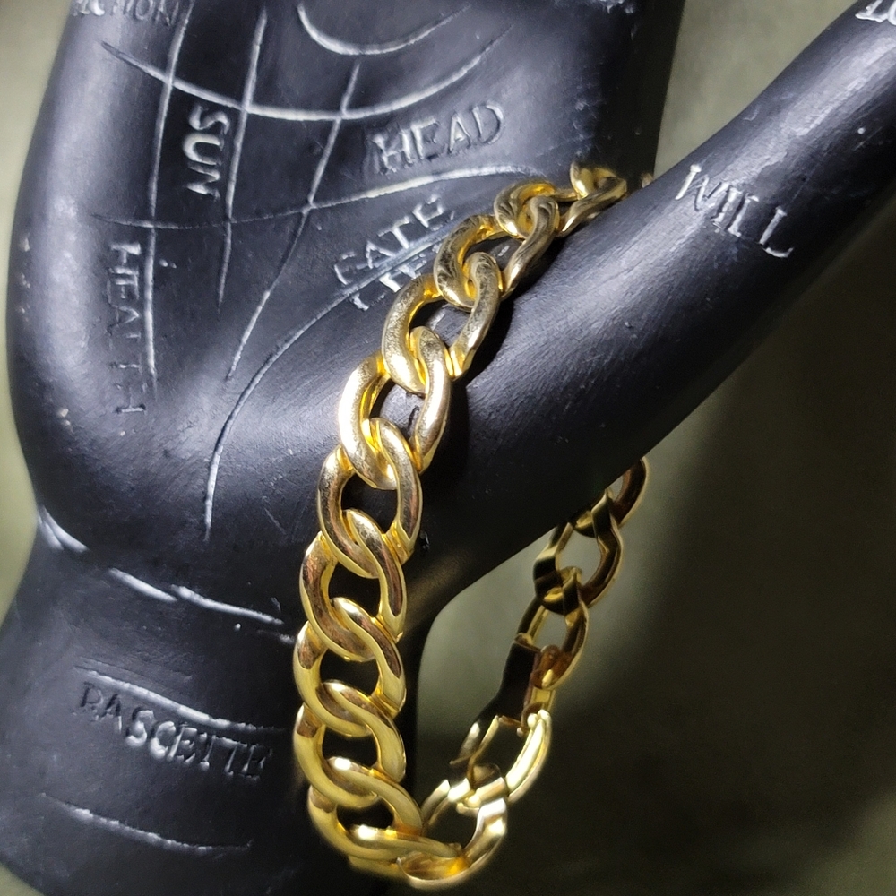 Chunky Mobwife Preppy Baddie Stackable Classic Gold Link Bracelet